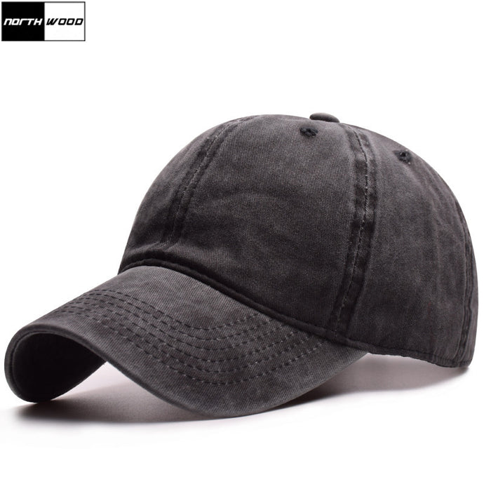 Solid Washed Cotton Baseball Cap