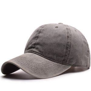 Solid Washed Cotton Baseball Cap